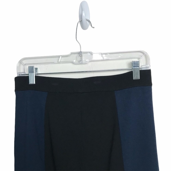 DKNYC Blue Black ColorBlock Skirt With Zip Slit - Picture 10 of 10